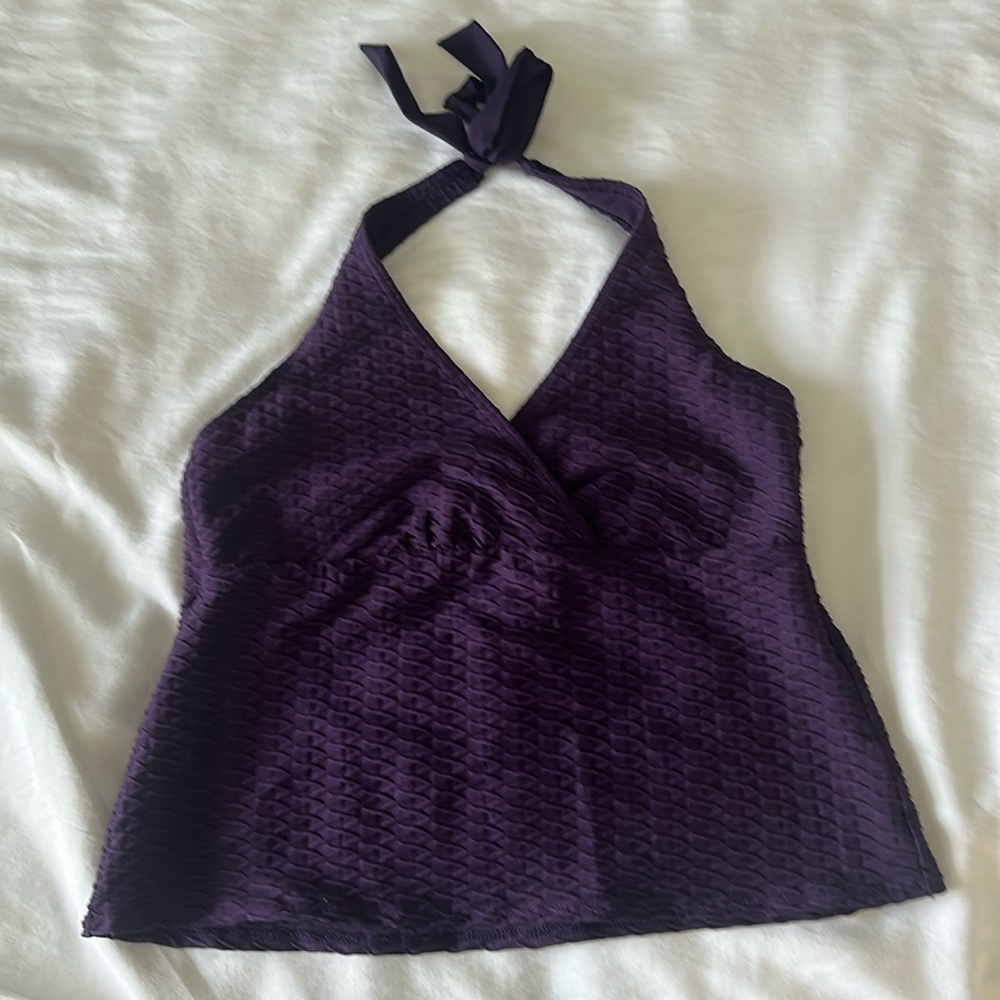 Lands End swimsuit haltar tankini and bottoms- size 14